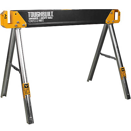 ToughBuilt 2,200 lb. Capacity C500 Sawhorse and Jobsite Table, Steel