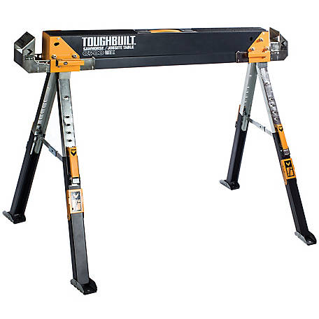 Toughbuilt Sawhorse Adjustable Up To 4 X Size Support Arms 1300 LB Capacity