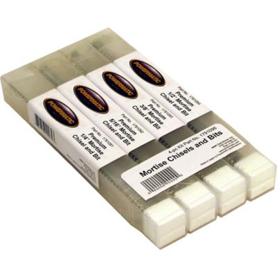 Image showing  Premium Mortise Chisel and Bit Set, 4 pc.