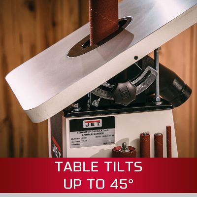 Image showing  Benchtop Oscillating Spindle Sander, 1/2 HP Motor, 3A, 115V, 1 Ph