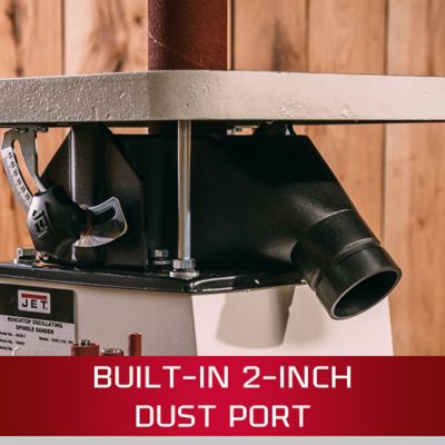 Image showing 5 th JET Benchtop Oscillating Spindle Sander, 1/2 HP Motor, 3A, 115V, 1 Ph