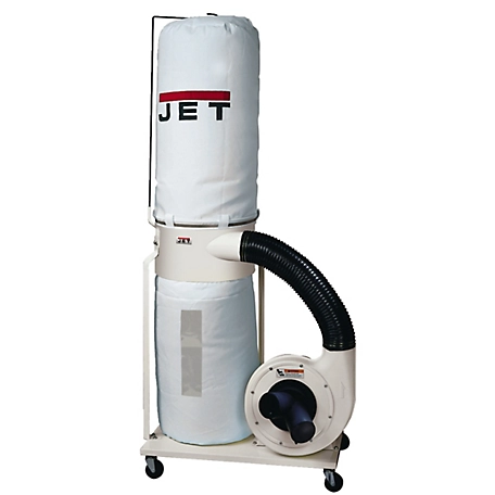 JET 1.5 HP 1100 CFM Dust Collector with Bag Filter Kit, 1 Ph, 115/230V, 11/5.5A
