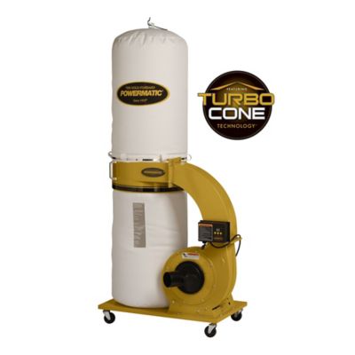 Powermatic 1.75 HP PM1300TX-BK Dust Collector, 1 Ph, 30-Micron Bag Filter Kit