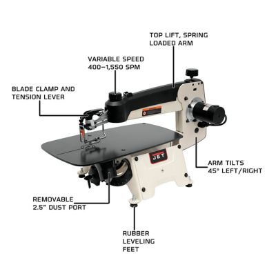 Image showing  18 in. 1.3A Scroll Saw