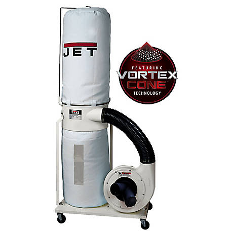 JET 2 HP 1 Ph 230V Dust Collector with 2-Micron Canister Kit, 8A
