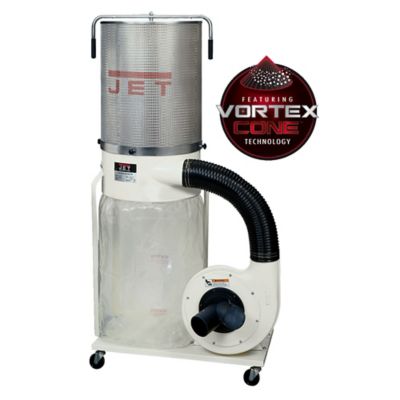 JET 2 HP 6/3A Dust Collector with 2-Micron Canister Kit, 1,200 CFM, 3 Phase, 230/460V
