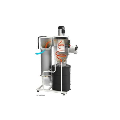 Image showing  1-1/2 HP 14A 2-Stage Cyclone Dust Collector with 1 Micron Filter, 3,877 CFM