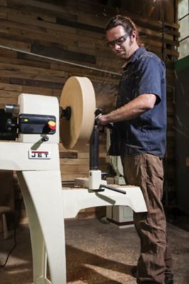Image showing  14 in. x 40 in. Variable Speed Benchtop Wood Lathe Machine