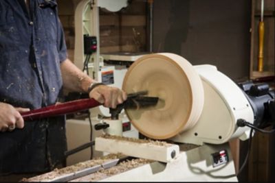 Image showing 8 th JET 14 in. x 40 in. Variable Speed Benchtop Wood Lathe Machine