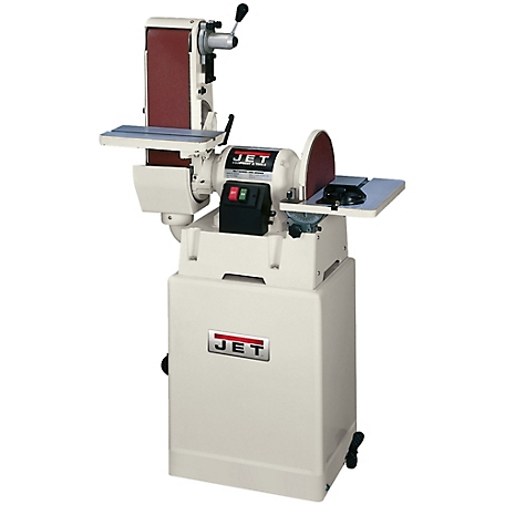 JET 6 in. x 48 in. Belt and 12 in. Disc Sander with Closed Stand, 1.5 HP Motor, 1 Ph, 115/230V, 12/6A
