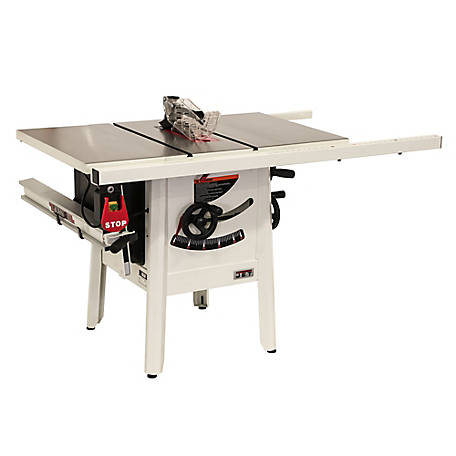 JET 10 in. 14.8A 1.75 HP 115V 30 in. Proshop Table Saw Cast Wings