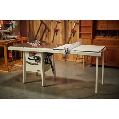 Image showing  10 in. 14.8A/7.4A 1.75 HP 115V 52 in. Proshop Table Saw with Steel Wings