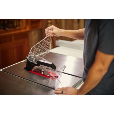 Image showing  10 in. 14.8A/7.4A 1.75 HP 115V 52 in. Proshop Table Saw with Steel Wings