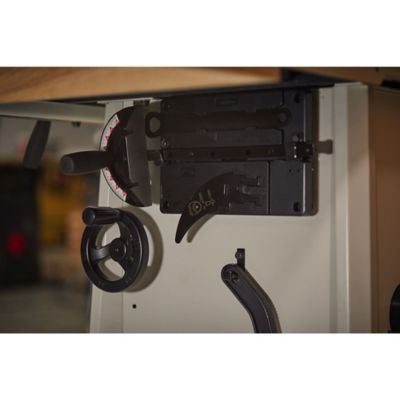 Image showing 5 th JET 10 in. 14.8A/7.4A 1.75 HP 115V 52 in. Proshop Table Saw with Steel Wings