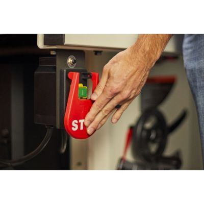 Image showing 6 th JET 10 in. 14.8A/7.4A 1.75 HP 115V 52 in. Proshop Table Saw with Steel Wings