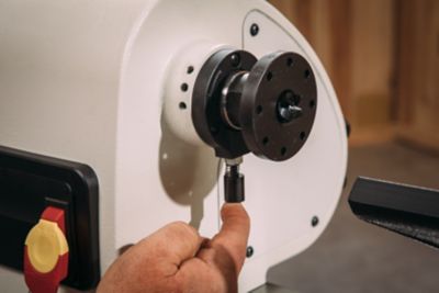 Image showing  14 in. x 40 in. Wood Lathe Machine with Legs