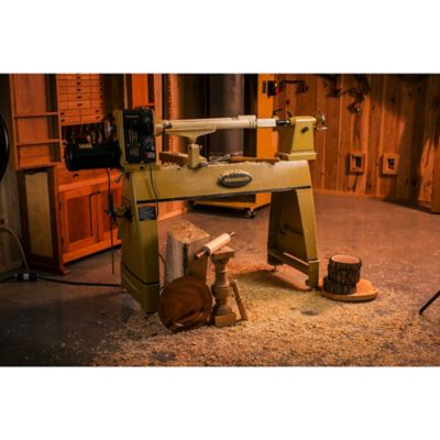 Image showing  2 HP Lathe Machine, 220V, 1 Ph with Risers