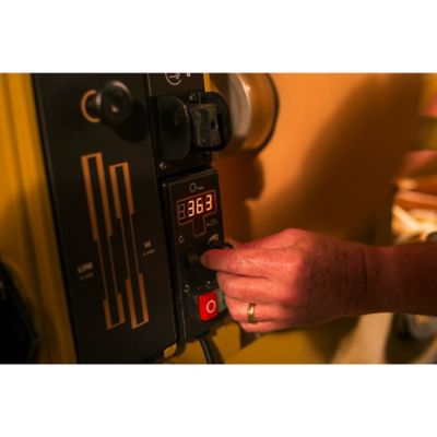 Image showing 6 th Powermatic 2 HP Lathe Machine, 220V, 1 Ph with Risers