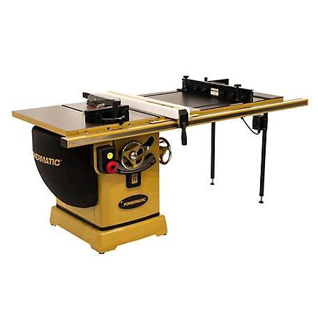 Powermatic 10 in. Cabinet Table Saw, 50 in. RIP with Accu-Fence and Router Lift, 5 HP, 230/460V, 3 Ph, PM25350RK