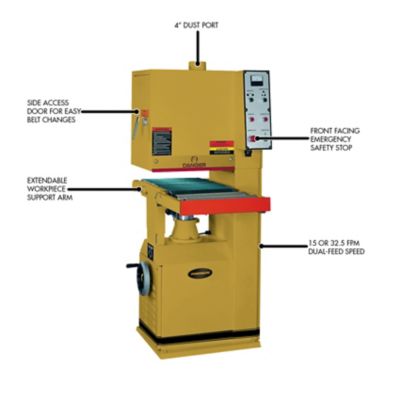 Image showing  16 in. 40A Open End Belt Sander