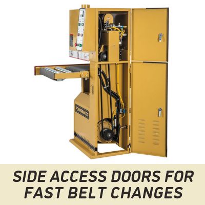 Image showing  16 in. Open End Belt Sander, 5 hp, 230 V, 1 PH, 60 Hz