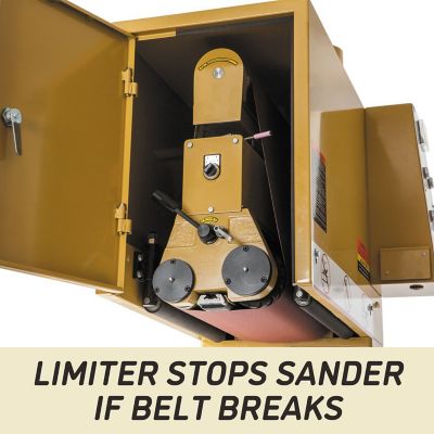 Image showing  16 in. Open End Belt Sander, 5 hp, 230 V, 1 PH, 60 Hz
