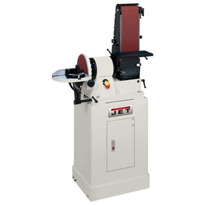 JET 6 in. x 48 in. Belt and 9 in. Disc Sander with Closed Stand, 3/4 HP, 1 Ph, 115V