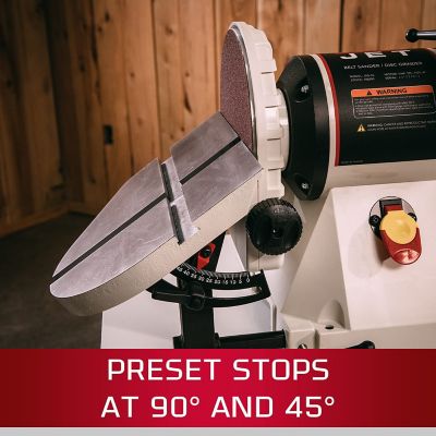 Image showing  6 in. x 48 in. Belt and 9 in. Disc Sander with Closed Stand, 3/4 HP, 1 Ph, 115V