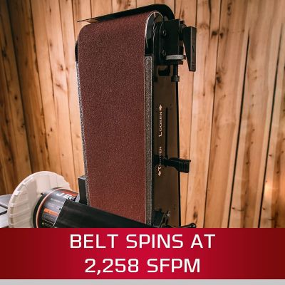 Image showing  6 in. x 48 in. Belt and 9 in. Disc Sander with Closed Stand, 3/4 HP, 1 Ph, 115V