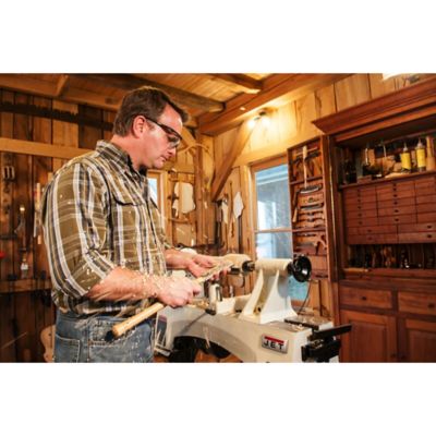 Image showing 5 th JET Variable Speed Mini Wood Lathe Machine, 12 in. x 21 in.