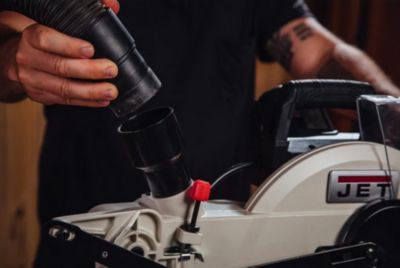 Image showing 5 th JET 12 in. 15A Sliding Dual Bevel Compound Miter Saw