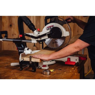 Image showing 13 th JET 12 in. 15A Sliding Dual Bevel Compound Miter Saw