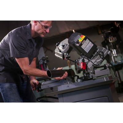 Image showing  3.8A 5 in. x 6 in. Variable Speed Mitering Horizontal Metalworking Band Saw