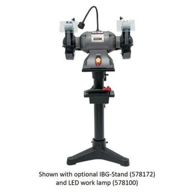 Image showing  10 in. Diameter Industrial Bench Grinder, 1 in. Shaft Diameter, 1,800 RPM Wheel Speed, 115V, 24 x 16-3/4 x 16 in.