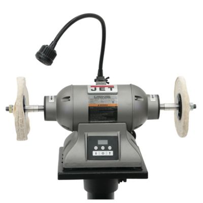 JET 8 in. Variable Speed Industrial Buffer, 5/8 in. Shaft, 900-3600 Wheel Speed, 23.5 in. x 8 in. x 10.6 in.