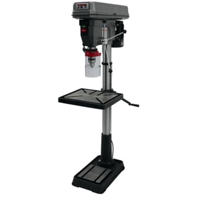 JET 10 in. Swing 12-Speed Swing Step Pulley Floor Drill Press, 20 in.