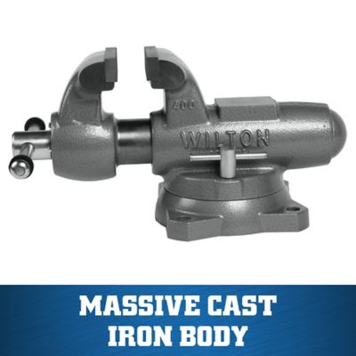 Image showing  4 in. Machinist Round Channel Vise with Swivel Base