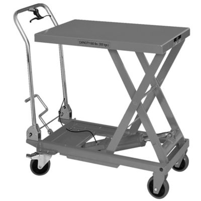 JET 660 lb. Capacity Folding Handle Lift Table, Quick-Lift Pump