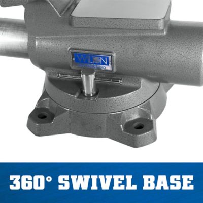 Image showing  8 in. Mechanics Pro Vise, 360 deg. Swivel Base