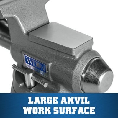 Image showing  5.5 in. Cast Iron Mechanic's Pro Vise, 360 deg. Swivel Base