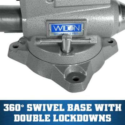Image showing  5.5 in. Cast Iron Mechanic's Pro Vise, 360 deg. Swivel Base