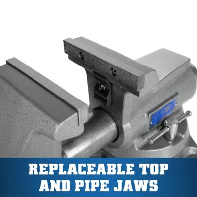 Image showing  5.5 in. Cast Iron Mechanic's Pro Vise, 360 deg. Swivel Base