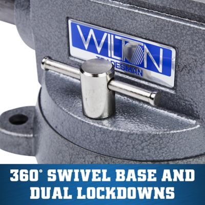 Image showing 5 th Wilton 8 in. Tradesman Vise with Swivel Base