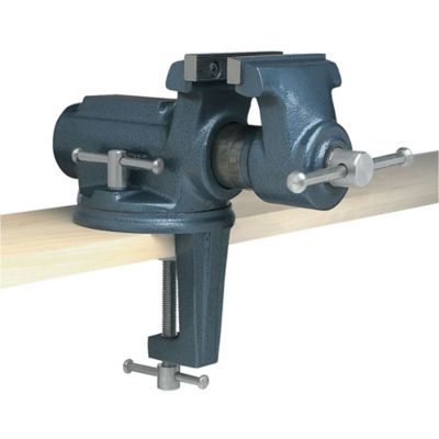 Wilton 4 in. Steel Super-Junior Vise with Clamp-On Swivel Base