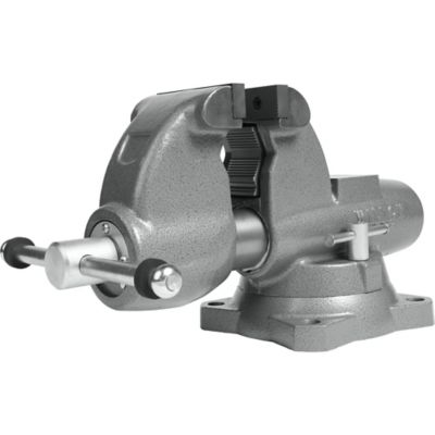 Wilton 4.5 in. Combination Pipe And Bench Jaw Round Channel Vise with Swivel Base