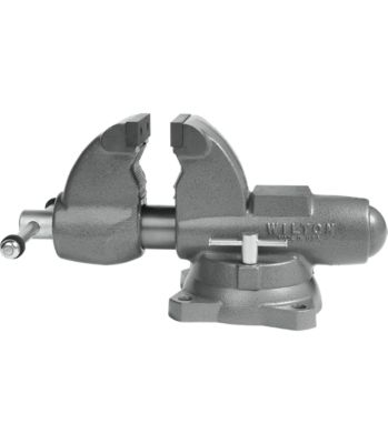 Image showing  4.5 in. Combination Pipe And Bench Jaw Round Channel Vise with Swivel Base