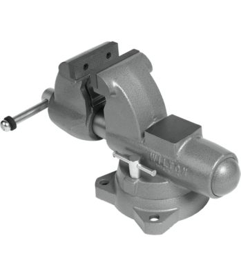 Image showing  4.5 in. Combination Pipe And Bench Jaw Round Channel Vise with Swivel Base