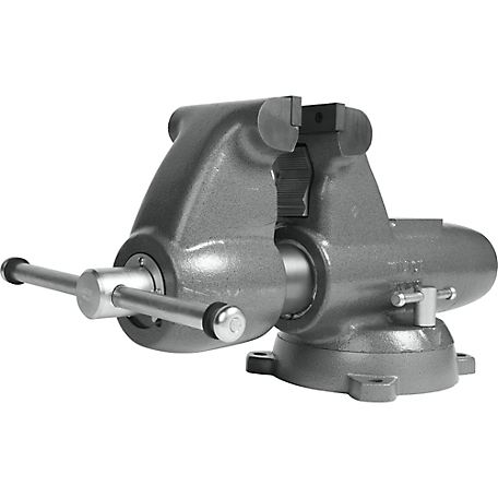 Wilton 6 in. Combination Pipe And Bench Jaw Round Channel Vise with Swivel Base