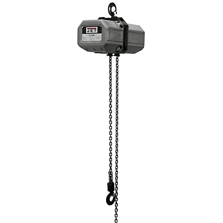 JET 1/2 Ton 115/230V Electric Chain Hoist, 1 Ph, 15 ft. Lift