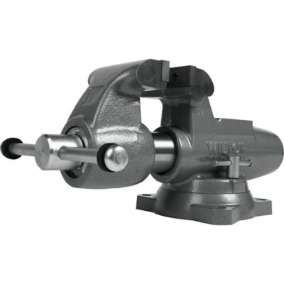 Wilton 5 in. Steel Machinist Round Channel Vise with Swivel Base
